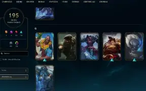 Unranked com TODOS os Champse e 194 Skins + 1800 RP
