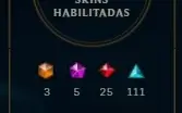 Conta de lol Elo: PRATA 4 (SOLOQ) OURO 4 (FLEX) 3 SKINS ULT