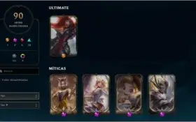 Conta Ouro S11- Platina S10 - Level 229 +Skins /RP/Emblemas