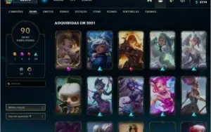Conta Ouro S11- Platina S10 - Level 229 +Skins /RP/Emblemas