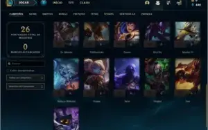 Conta ouro 4 BARATA com 26 champs e 0 skins