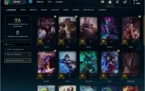 Conta ouro 4 BARATA com 26 champs e 0 skins