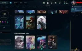 Conta mestre, mmr bom, várias skins