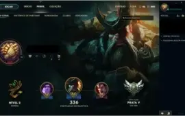 ACC Do lol Prata V e com 100 champs e 96 skin legais