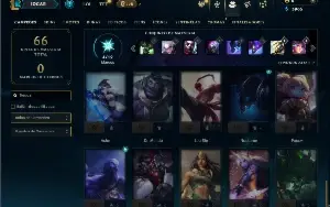 Diamante 4 com 35 Champs e 4 Skins