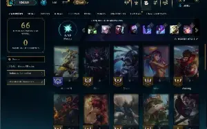 Diamante 4 com 35 Champs e 4 Skins