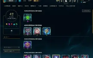 Diamante 4 com 35 Champs e 4 Skins