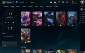 Conta platina todos champs 131 skins