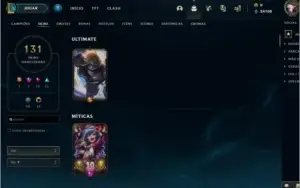 Conta platina todos champs 131 skins