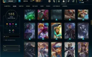 Unranked com 150 Champs e 103 Skins ( MAIN SUP )