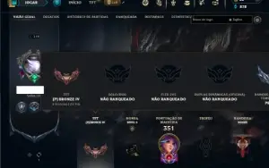 Unranked com 150 Champs e 103 Skins ( MAIN SUP )