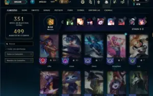 Unranked com 150 Champs e 103 Skins ( MAIN SUP )