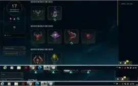 Conta LoL todos os campeões 91 skins Platina 3