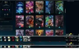Conta LoL todos os campeões 91 skins Platina 3