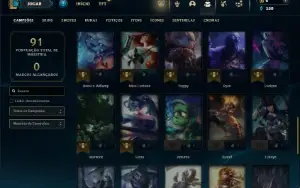 Prata 4 com 50 Champs e 12 Skins