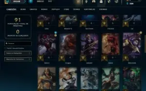 Prata 4 com 50 Champs e 12 Skins