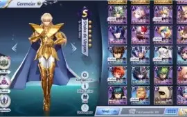 Conta com seiya divino no lvl 80 e +10 RANK S veja as fotos