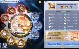Conta com seiya divino no lvl 80 e +10 RANK S veja as fotos