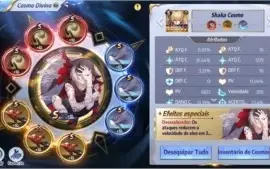 Conta com seiya divino no lvl 80 e +10 RANK S veja as fotos