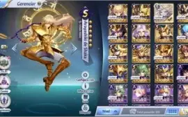 Conta com seiya divino no lvl 80 e +10 RANK S veja as fotos