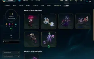 CONTA LOL NÍVEL 432 309 SKINS