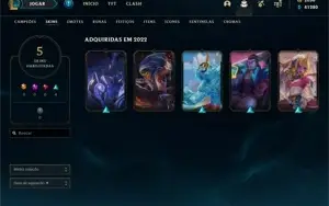 CONTA LOL NICK RARO E 2K DE RP