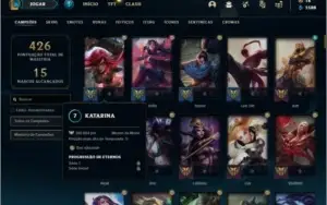 Conta platina 3 com 145 champs e 136 skins (1 Prestigio)
