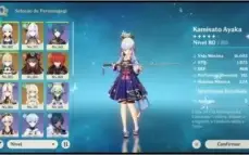 Conta genshin ar 51 ayaka + shenhe