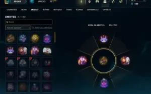 Ouro 1 com 30 Champs e 5 Skins + 8 Fragmentos