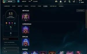 Conta ouro 4 com 27 Champs e 7 Skins