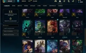 Conta ouro 4 com 27 Champs e 7 Skins