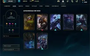 Conta ouro 4 com 27 Champs e 7 Skins