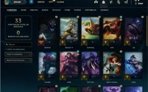 Conta ouro 4 com 27 Champs e 7 Skins