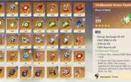 Conta Genshin Impact Endgame Diluc comp  / 5, 5* 2 armas *5