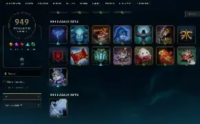 Conta Lol Ex Mestre com muitas skins e Valorant muitas armas