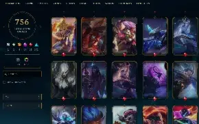 Conta Lol Ex Mestre com muitas skins e Valorant muitas armas