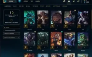 Conta prata 4 com 27 champs e 2 skins