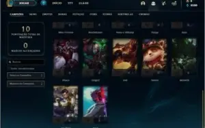 Conta prata 4 com 27 champs e 2 skins