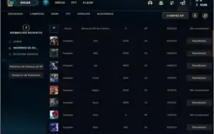 Conta prata 4 com 27 champs e 2 skins