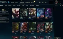 Conta Plat 2 + todos os campeões + 140 skins