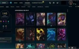 Conta Plat 2 + todos os campeões + 140 skins
