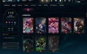 Fullacesso - Conta De 2013 - 112 Skins -Level 249 -166 Champ