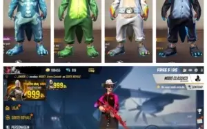 Conta de Free Fire Com Skins Rara e Super Gemada