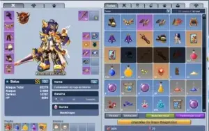 Conta Grand Chase 2 set full fenix fantasma lendario