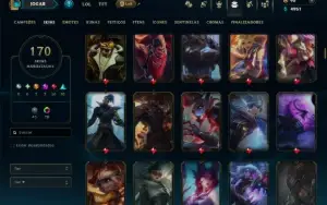 Esmeralda 4 com TODOS os Champs e 170 Skins ( Nivel 619 )