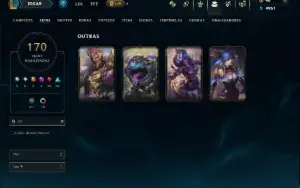 Esmeralda 4 com TODOS os Champs e 170 Skins ( Nivel 619 )