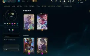 Esmeralda 4 com TODOS os Champs e 170 Skins ( Nivel 619 )