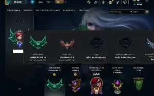 Esmeralda 4 com TODOS os Champs e 170 Skins ( Nivel 619 )