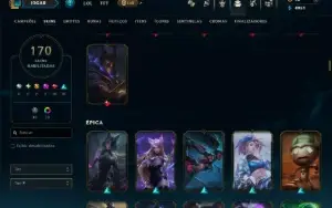Esmeralda 4 com TODOS os Champs e 170 Skins ( Nivel 619 )