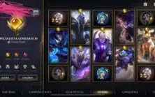 Conta com 503 skin disponível